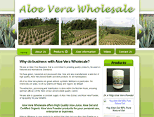 Tablet Screenshot of aloeverawholesale.com